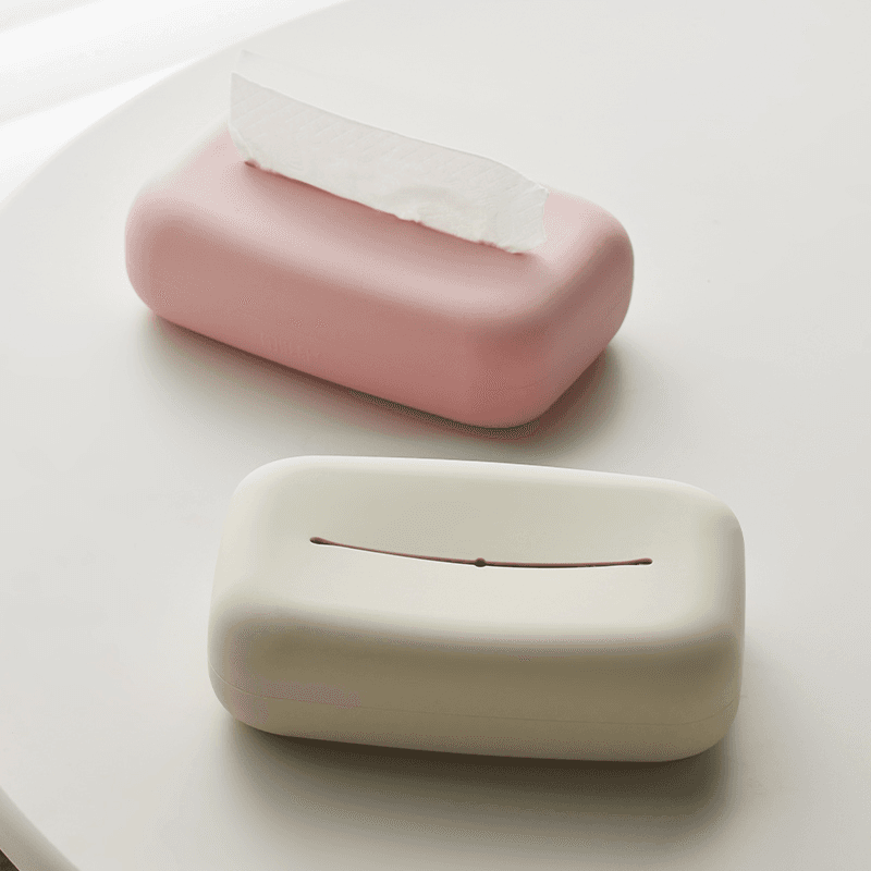 ティッシュケース 柔らかシリコンソフトティッシュボックス