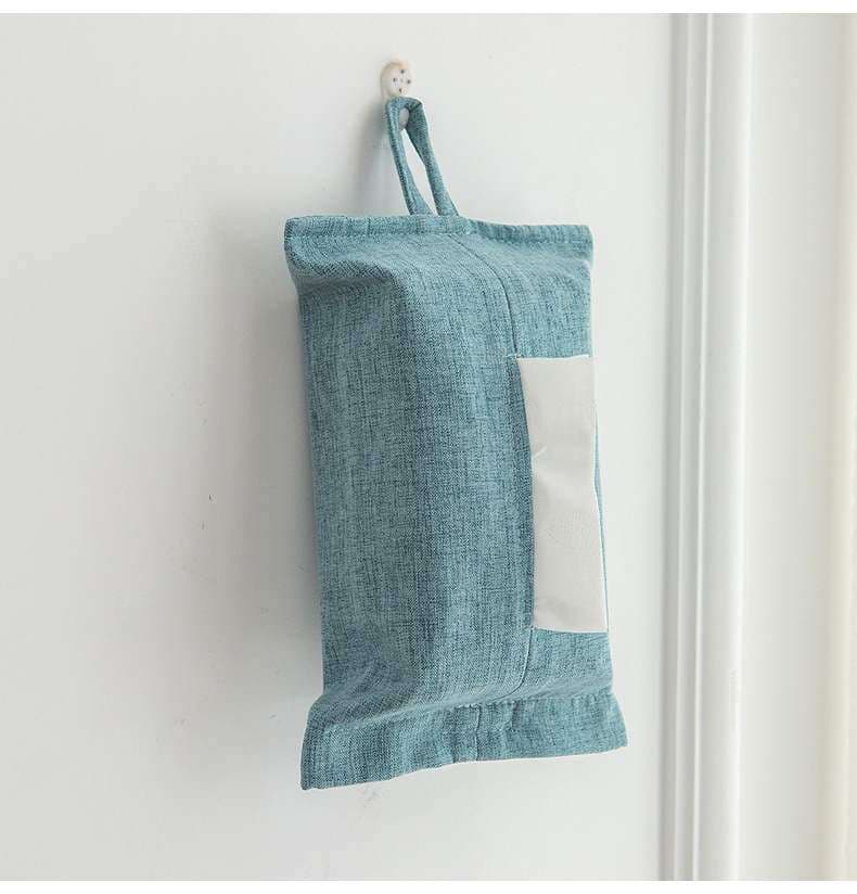 ティッシュケース 吊り下げられる布製和風モダンティッシュカバー