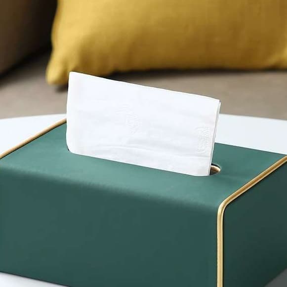 ティッシュケース レザー調シンプルスタイルティッシュボックス