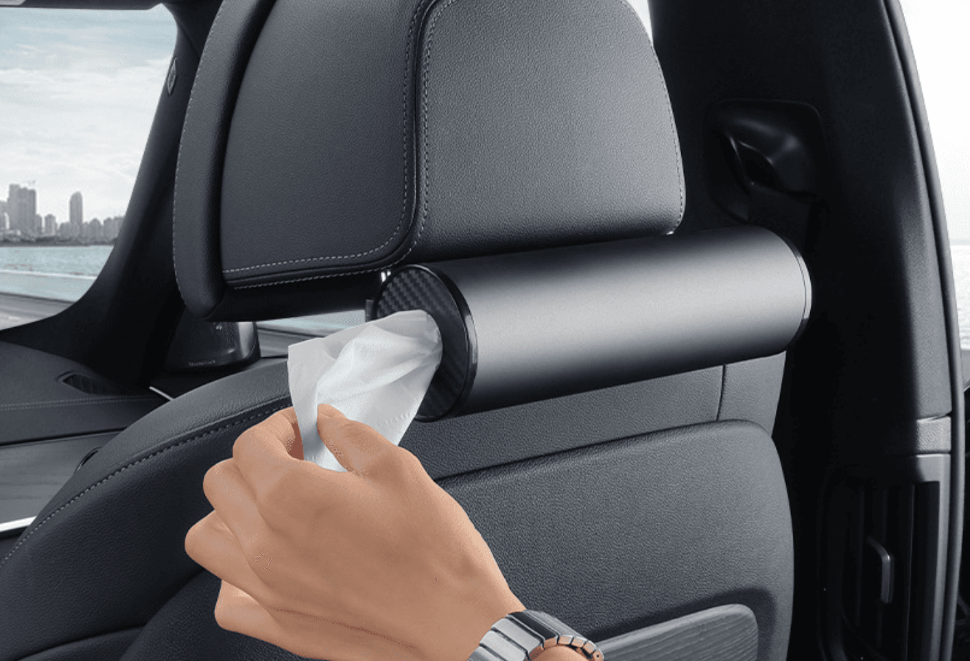 ティッシュケース 高級車用ティッシュホルダー