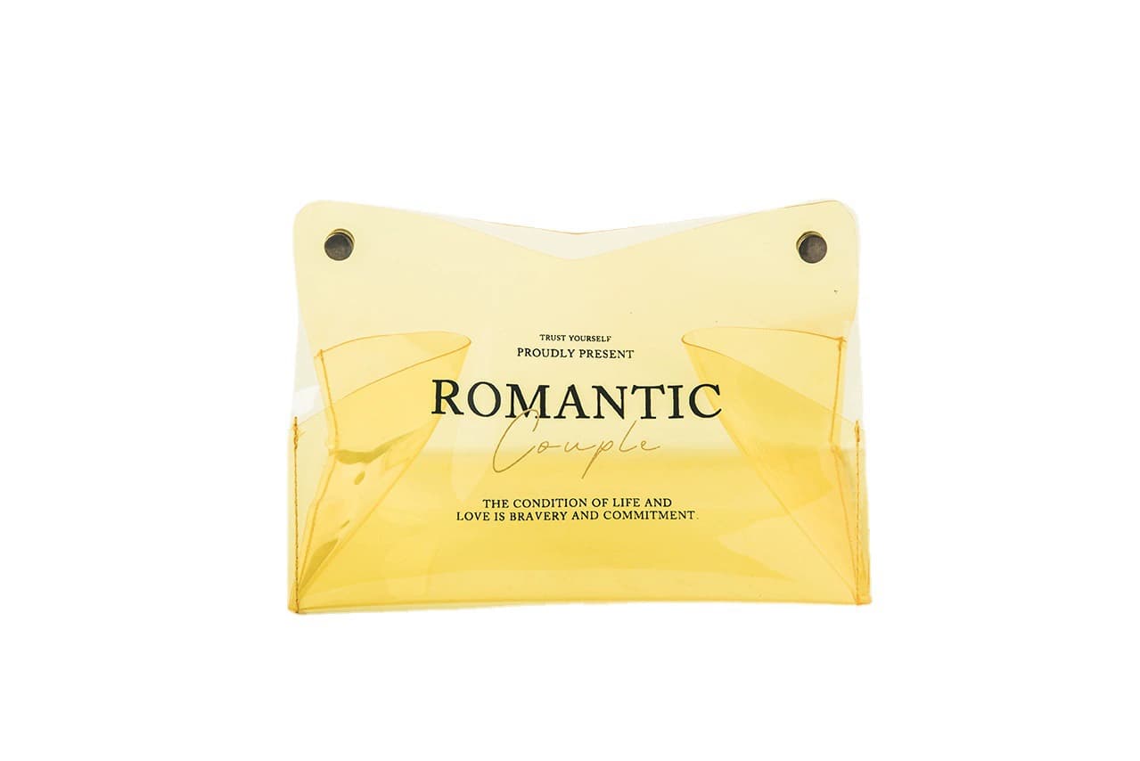 ティッシュケース　残量が分かるクリアティッシュケース