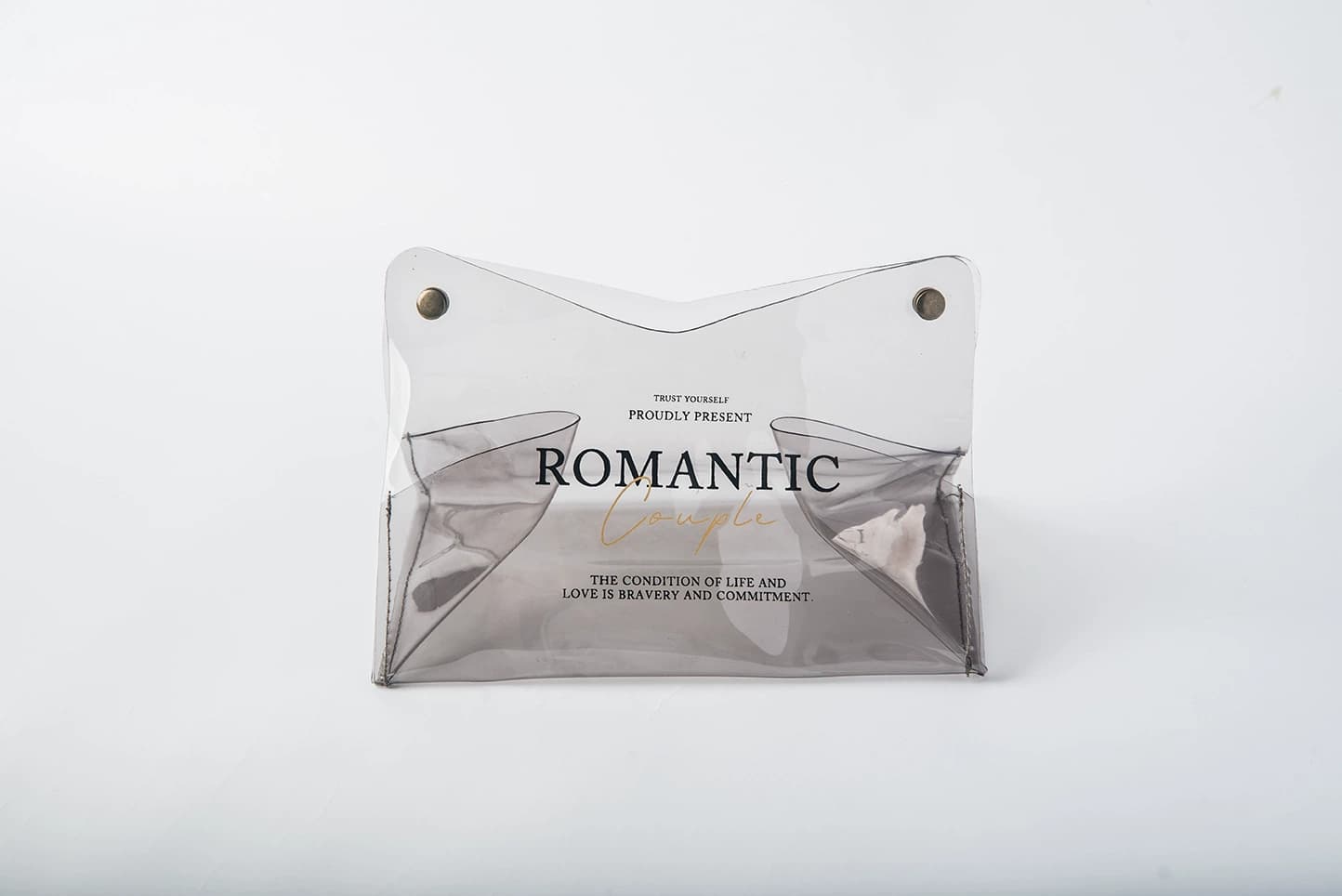 ティッシュケース　残量が分かるクリアティッシュケース