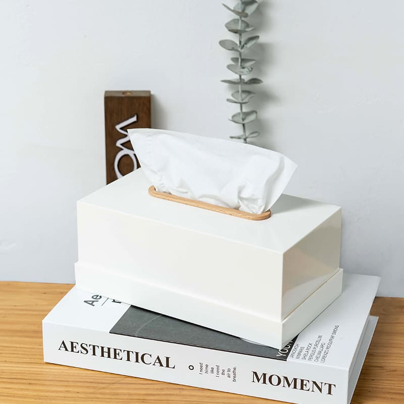 ティッシュケース シンプル木材製おしゃれティッシュボックス