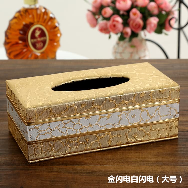 ティッシュケース　レザー製モダンスタイルティッシュケース