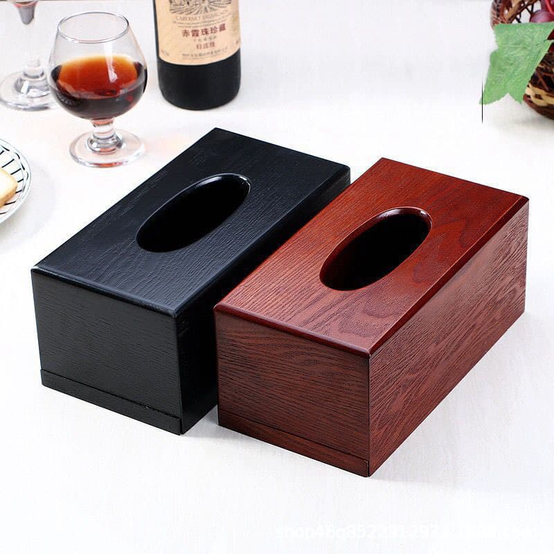 ティッシュケース 木製シンプル和風モダンティッシュカバーケース