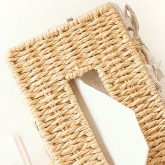 ティッシュケース 天然素材手編み和風ティッシュボックス