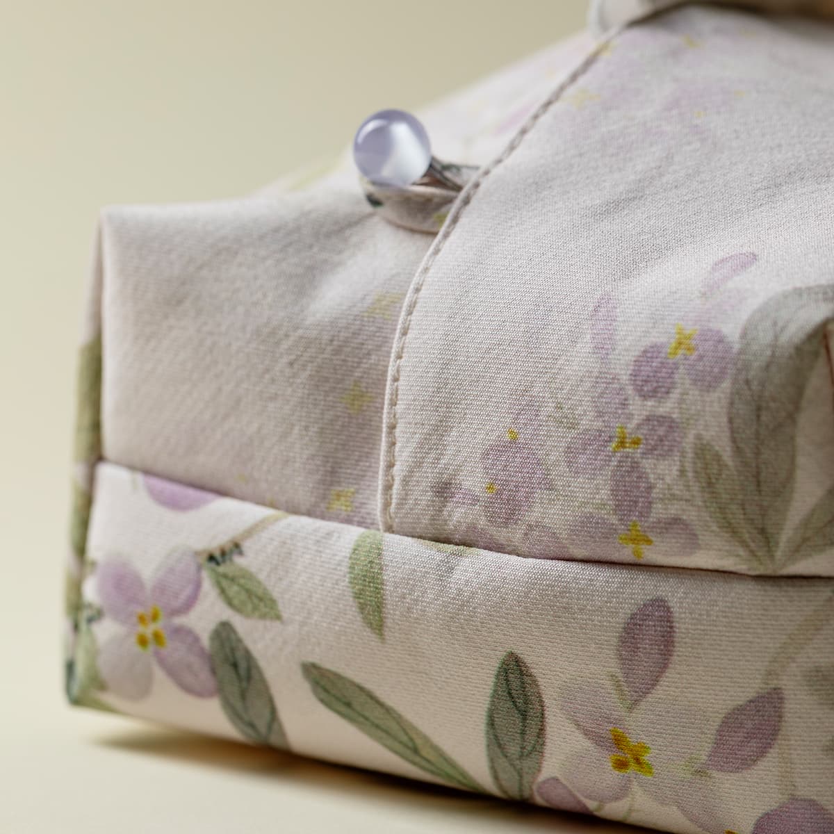 ティッシュケース 花鳥風月刺繍のティッシュケースカバー