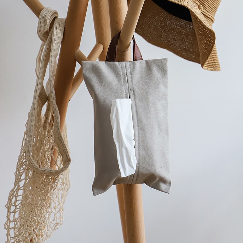 ティッシュケース 吊り下げ布製ソフトティッシュカバー