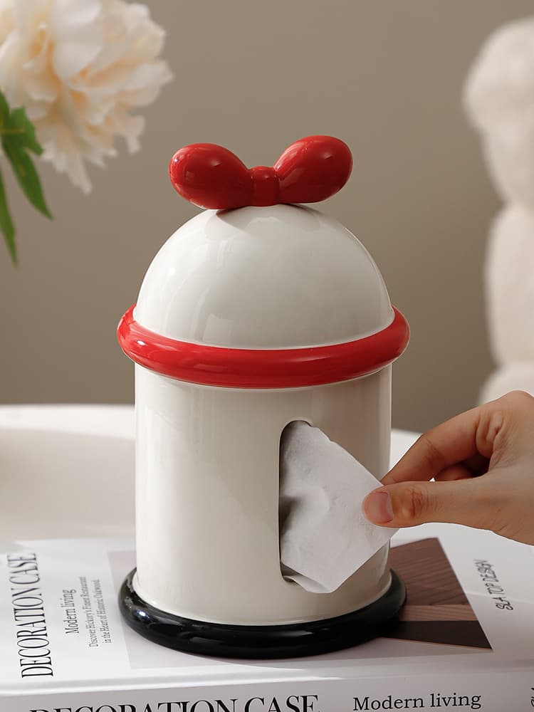 ティッシュケース りぼん ドーム ティッシュケース