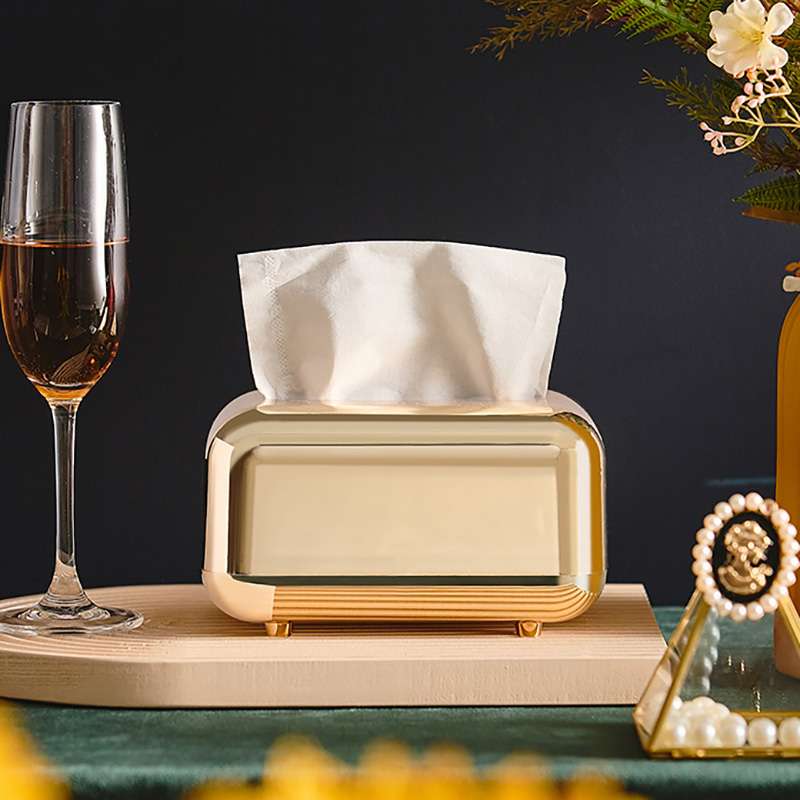 ティッシュケース　ステンレス性かわいいフォルムティッシュケース