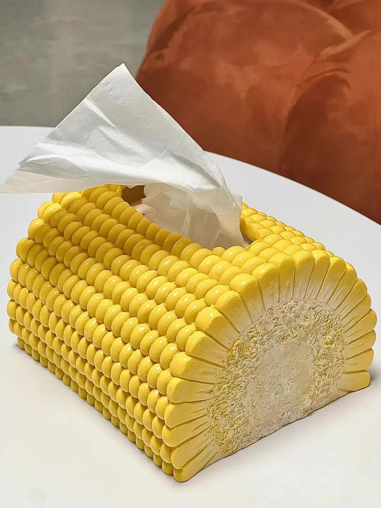 ティッシュケース とうもろこしのティッシュボックス