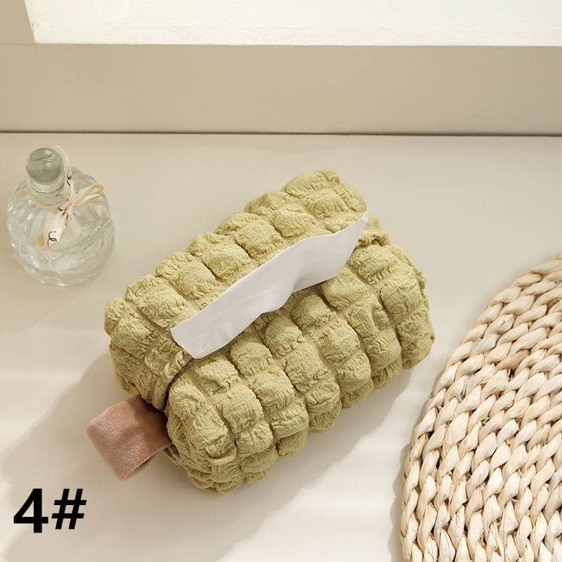 ソフト素材ティッシュケース 吊り下げ可能 シンプルカバー