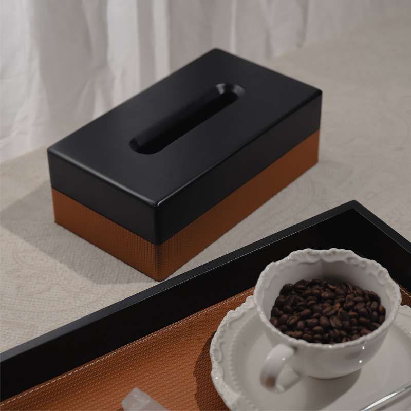 ティッシュケース 木材製モダンスタイルティッシュカバーケース