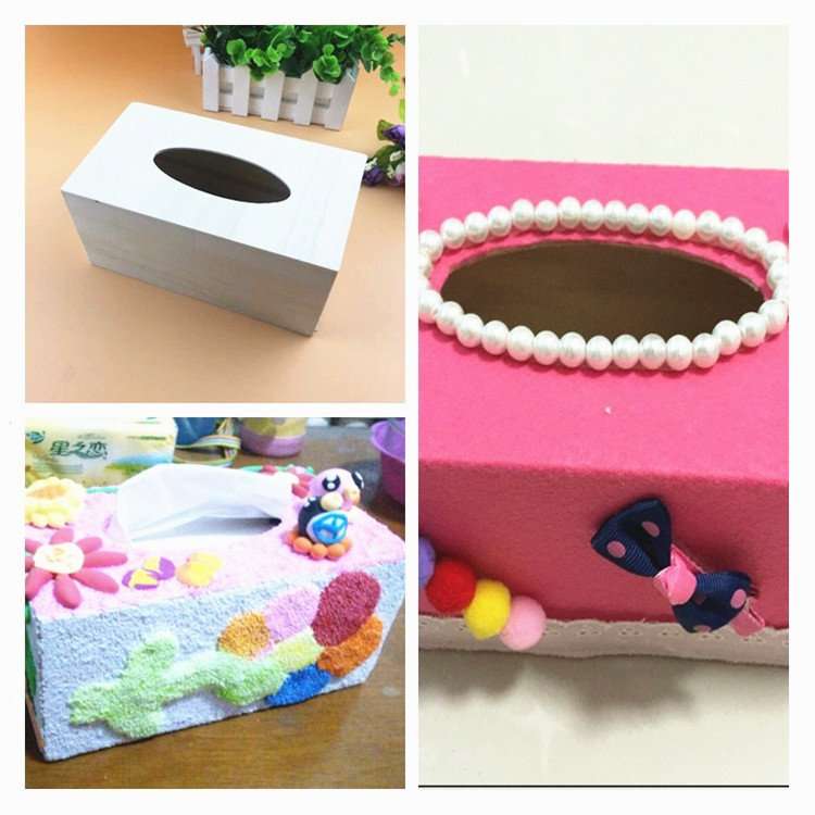 上品な手作りティッシュケース