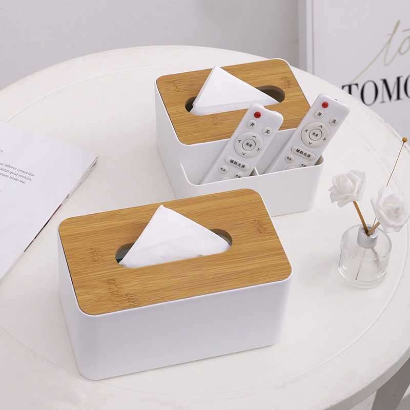 ティッシュケース 竹製ティッシュ収納ケース