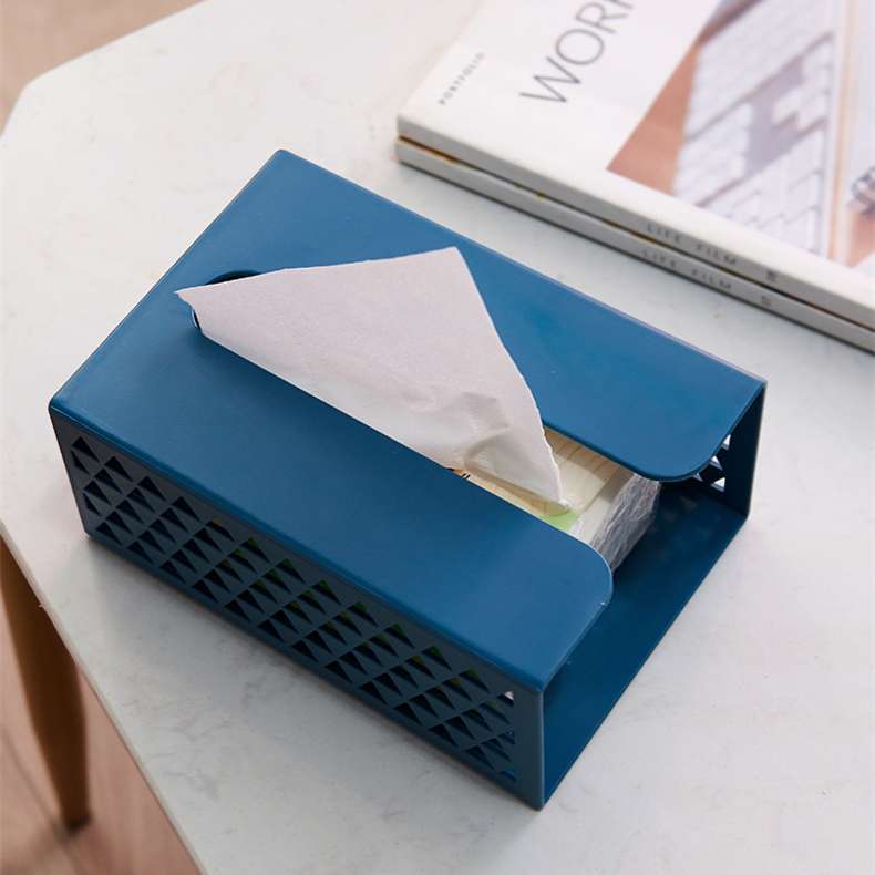 幾何学模様のティッシュケース