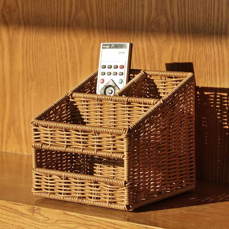 ティッシュケース　多機能ラタンティッシュケース