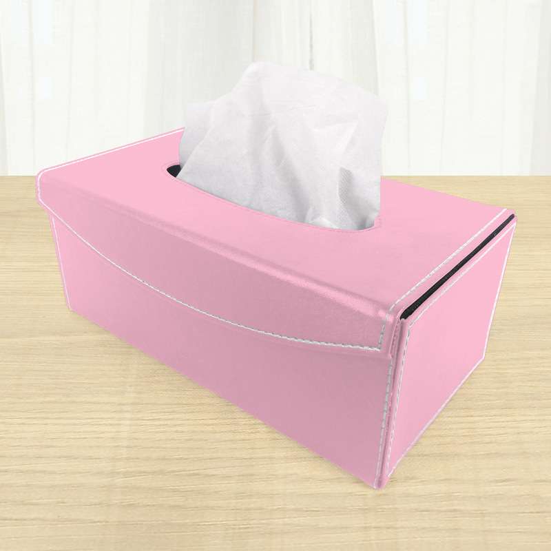 ティッシュケース　柔からレザーティッシュボックスケース