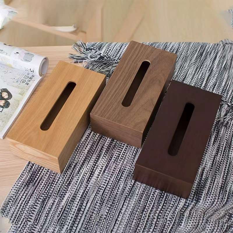 ティッシュケース 天然木のぬくもりティッシュボックス