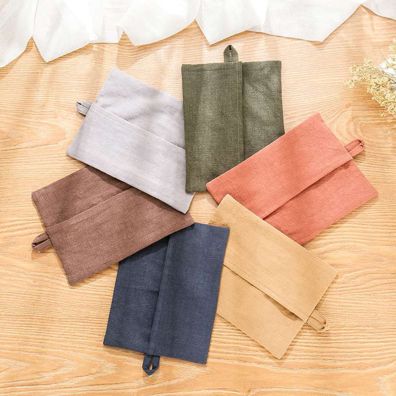 ティッシュケース　布製のおしゃれ壁掛けティッシュケース