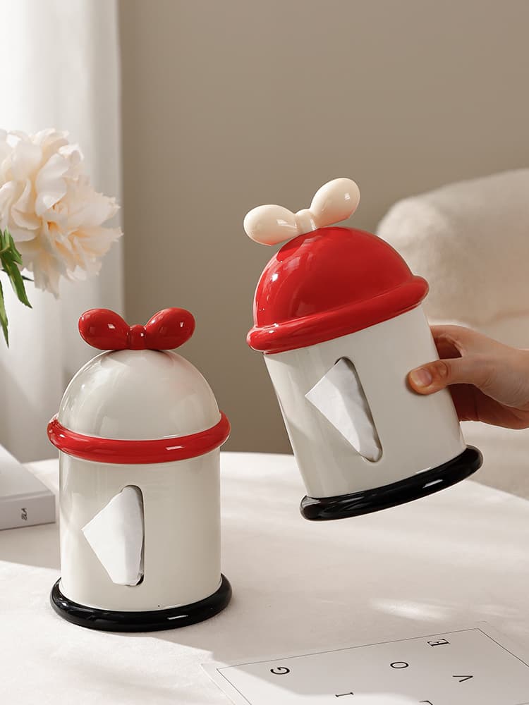 ティッシュケース りぼん ドーム ティッシュケース