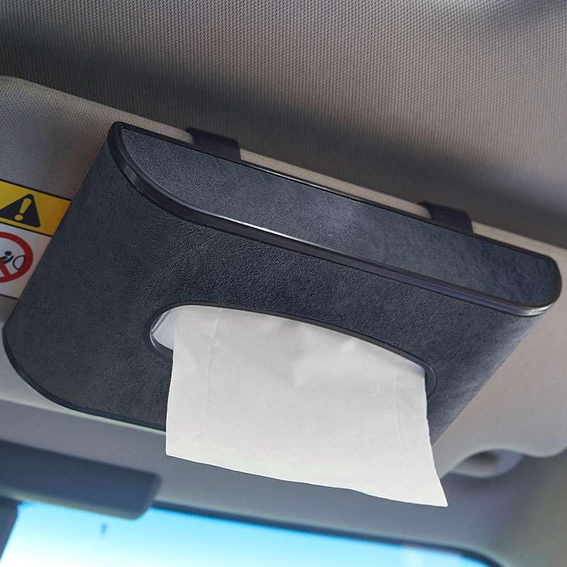 ティッシュケース　高級感漂う車内用ティッシュケース