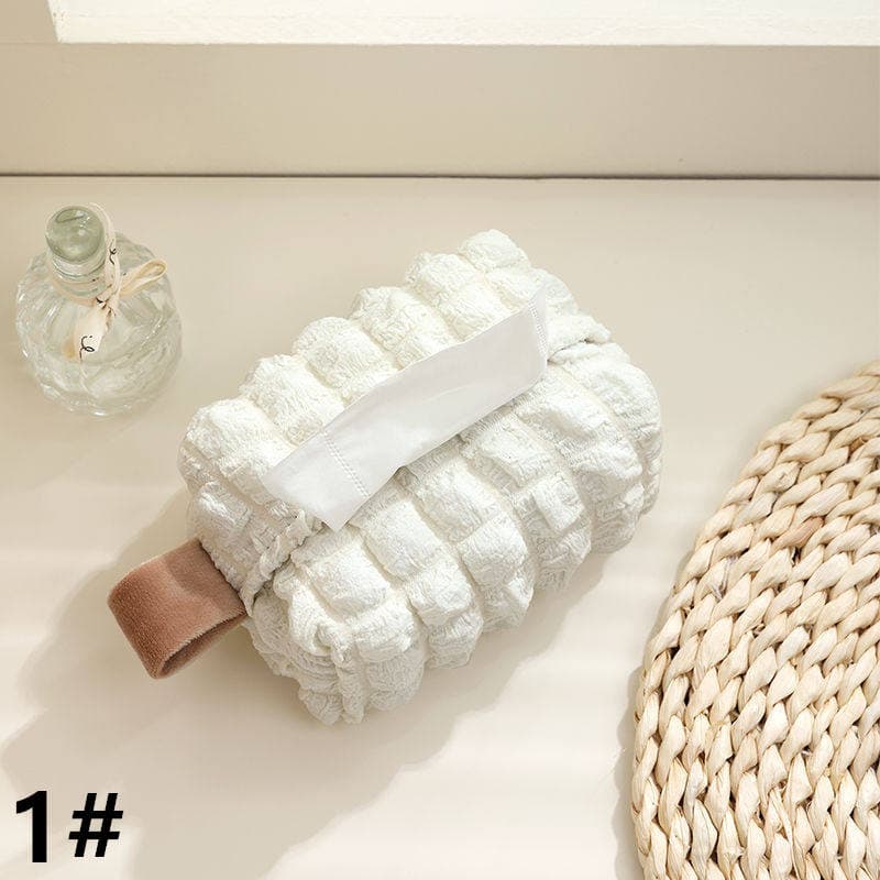 ソフト素材ティッシュケース 吊り下げ可能 シンプルカバー