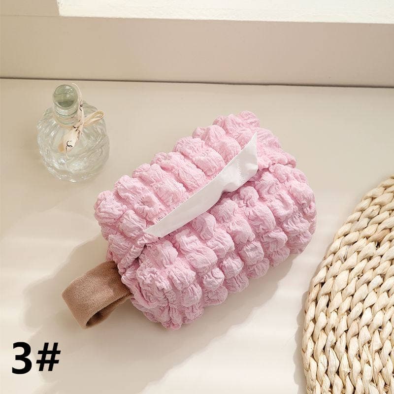 ソフト素材ティッシュケース 吊り下げ可能 シンプルカバー