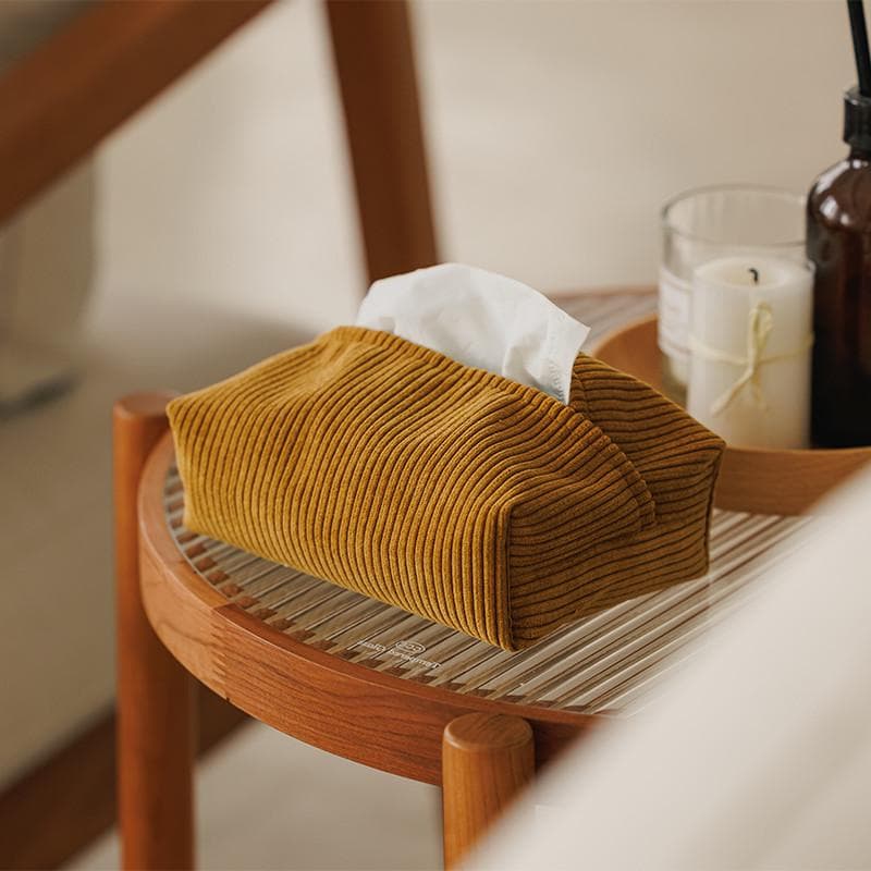 ティッシュケース ティッシュケース 畝織りコーデュロイティッシュポーチ