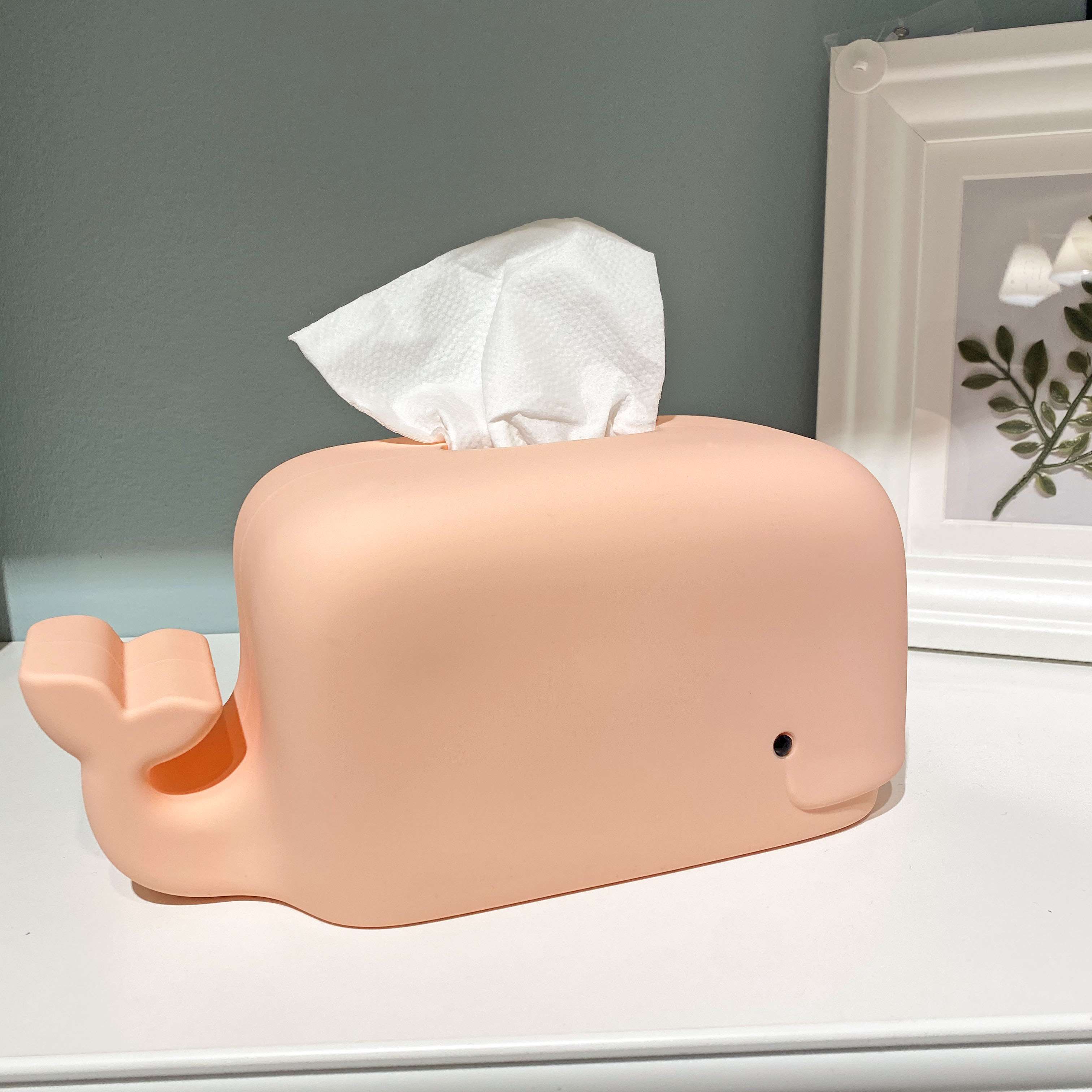 ティッシュケース　くじら型シリコンティッシュケース