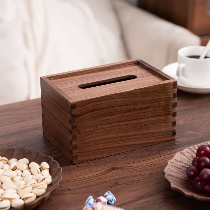 和風ナチュラル木目ティッシュケース