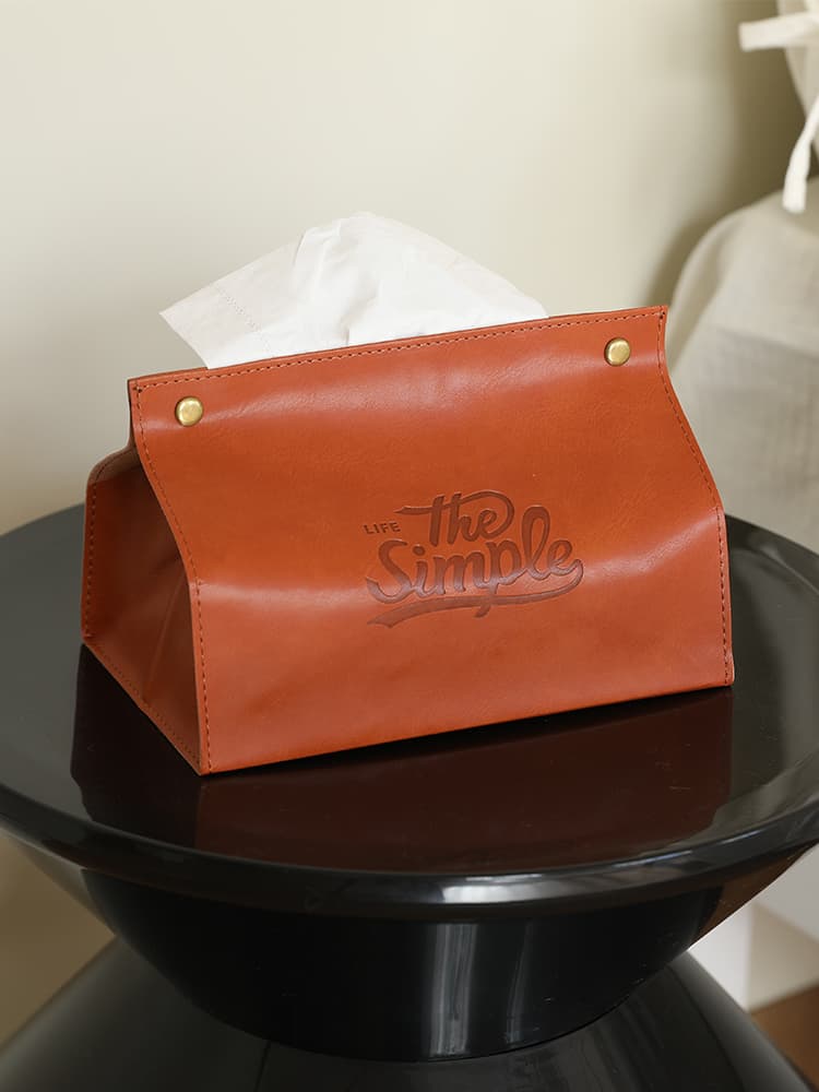 ティッシュケース ティッシュケース シンプルライフレザーティッシュボックス