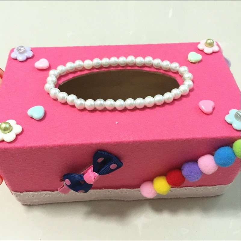 上品な手作りティッシュケース