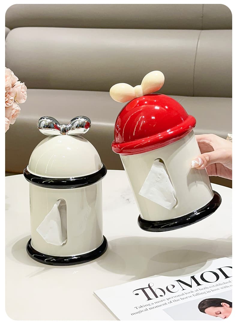 ティッシュケース りぼん ドーム ティッシュケース