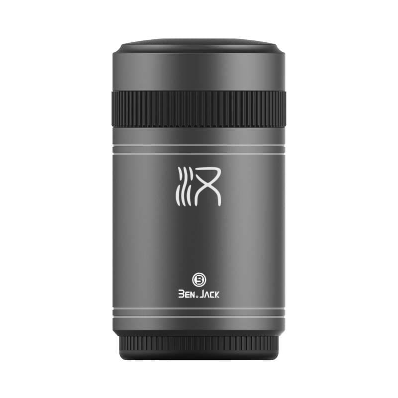 ティッシュケース　ステンレス製高級車用筒形ティッシュボックス