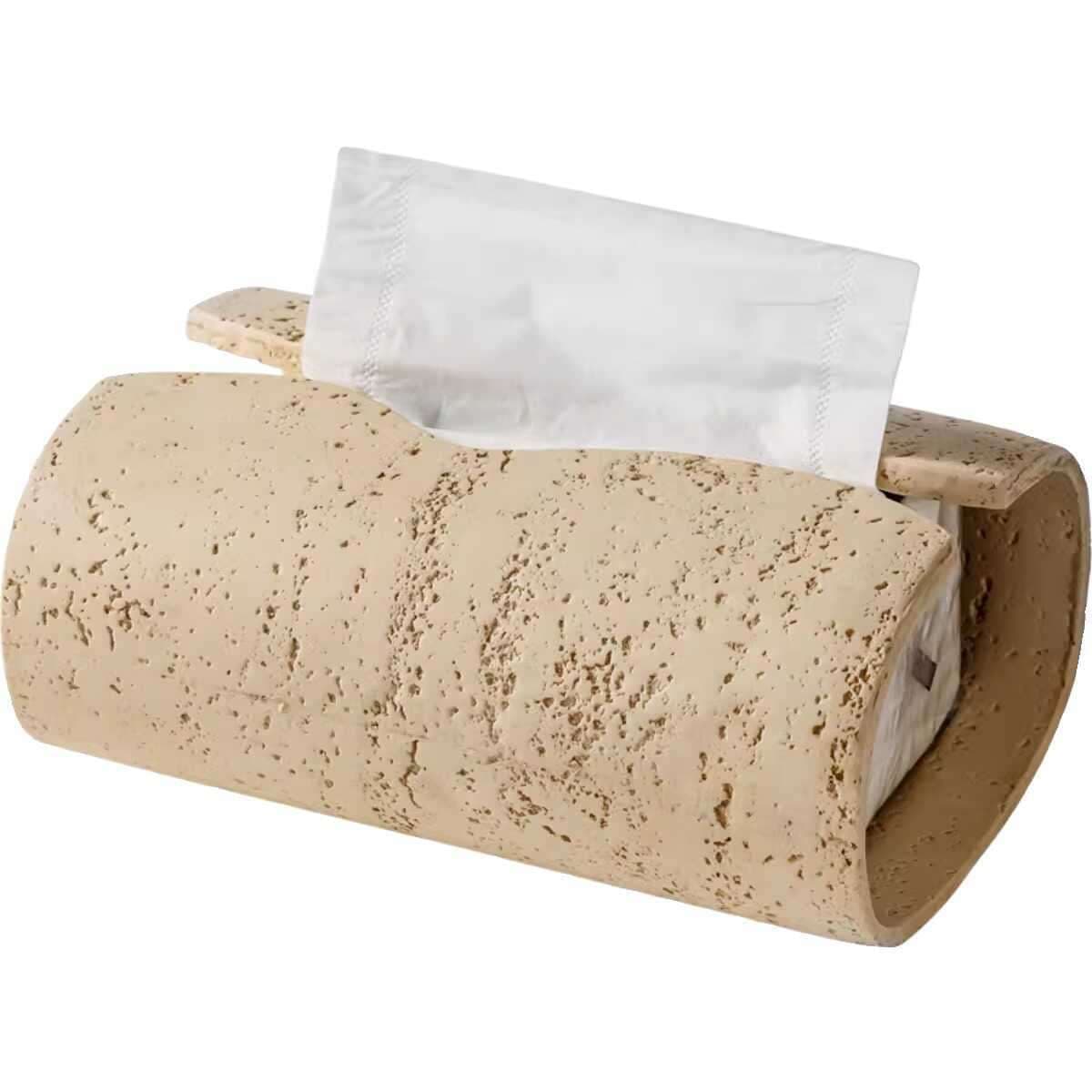 ティッシュケース　石タイプナチュラルスタイルティッシュカバーボックス