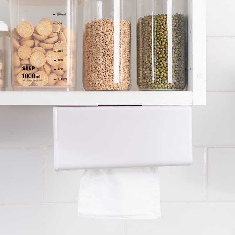 ティッシュケース ティッシュケース 壁掛け式省スペースティッシュホルダー