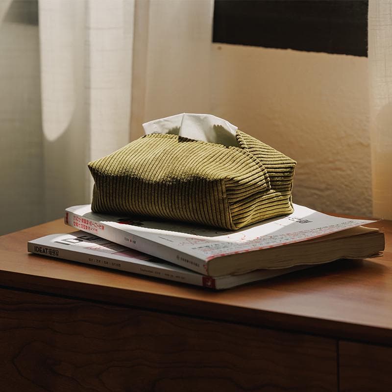 ティッシュケース ティッシュケース 畝織りコーデュロイティッシュポーチ