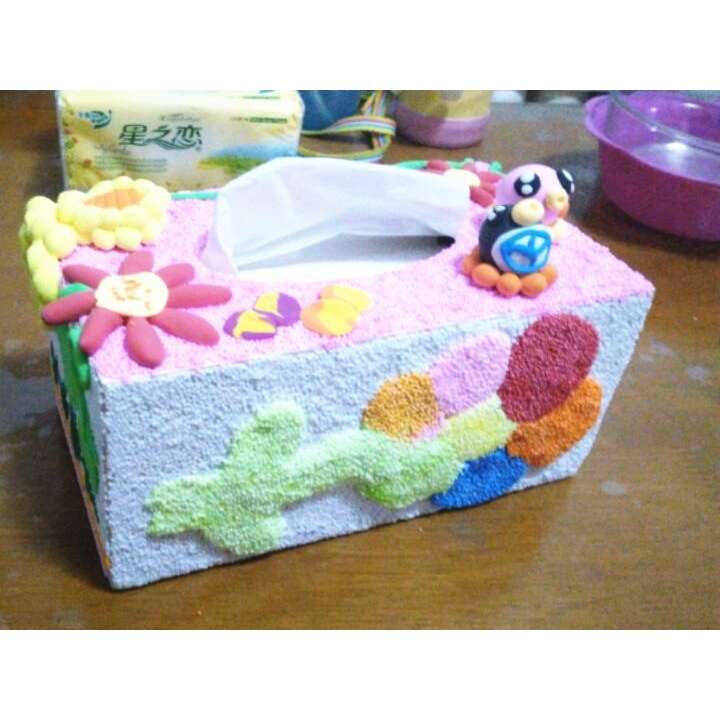 上品な手作りティッシュケース