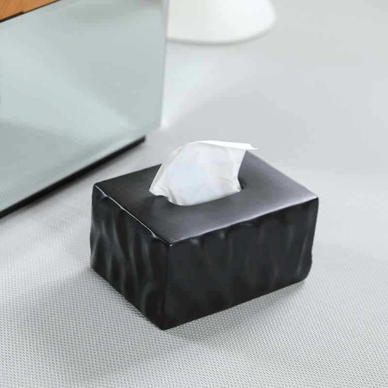 ティッシュケース しわ加工プラスチックティッシュボックス