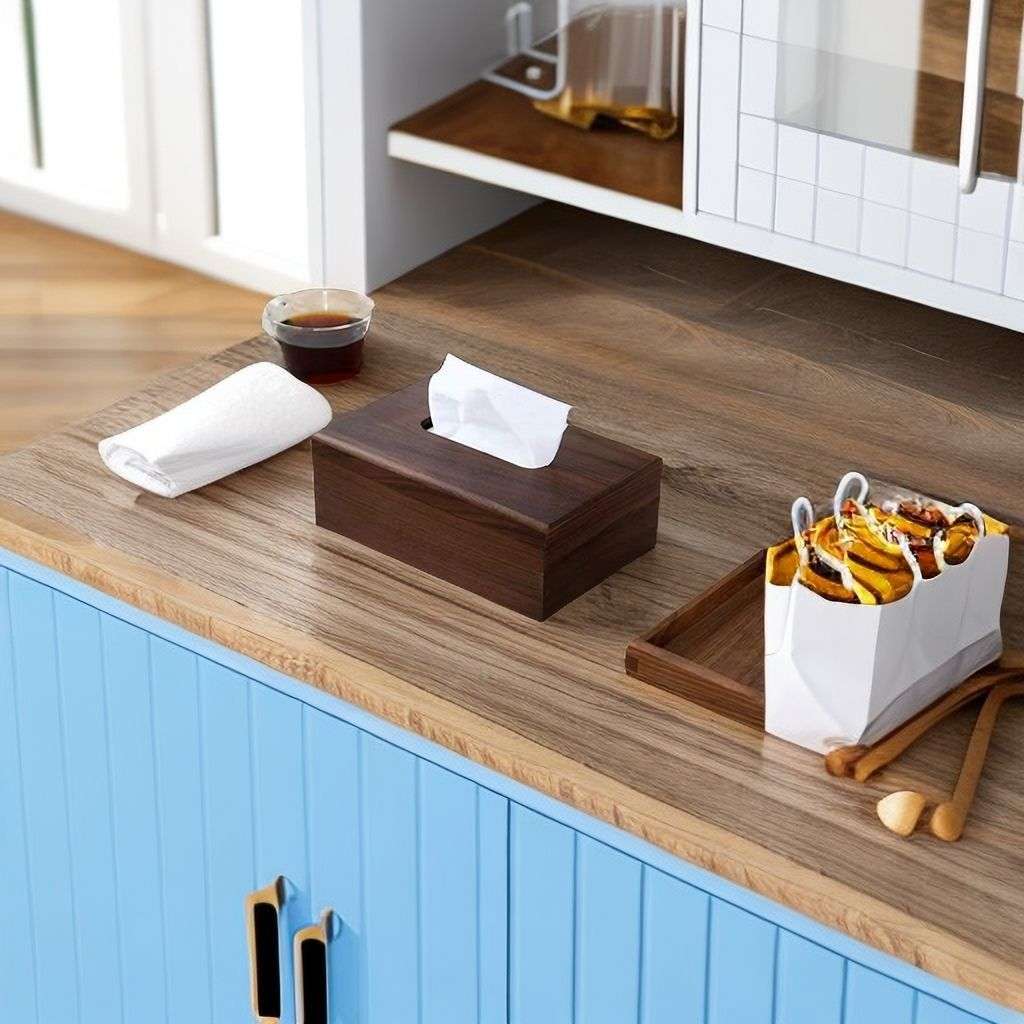ティッシュケース おしゃれな木製ナチュラルティッシュボックス