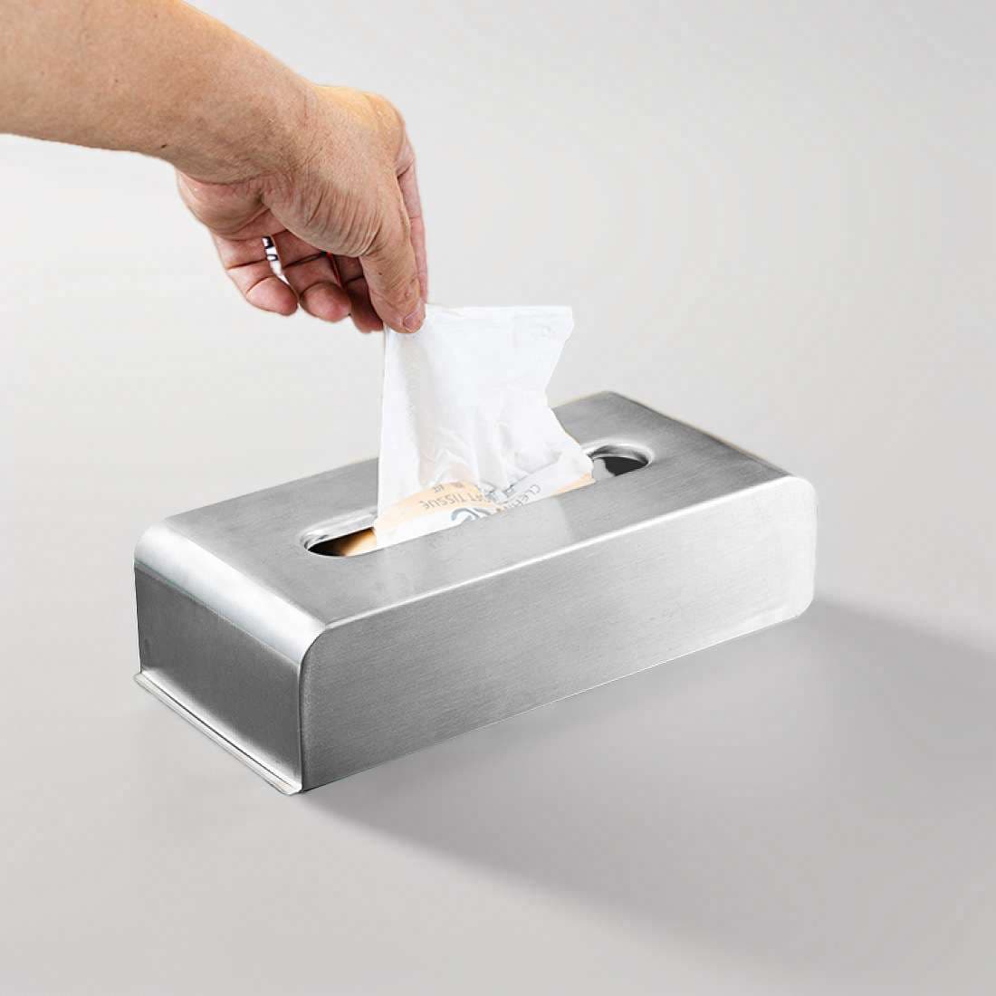 ティッシュケース 壁掛けステンレス製シンプルモダンティッシュボックス