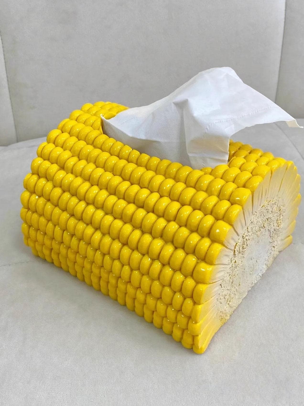ティッシュケース とうもろこしのティッシュボックス