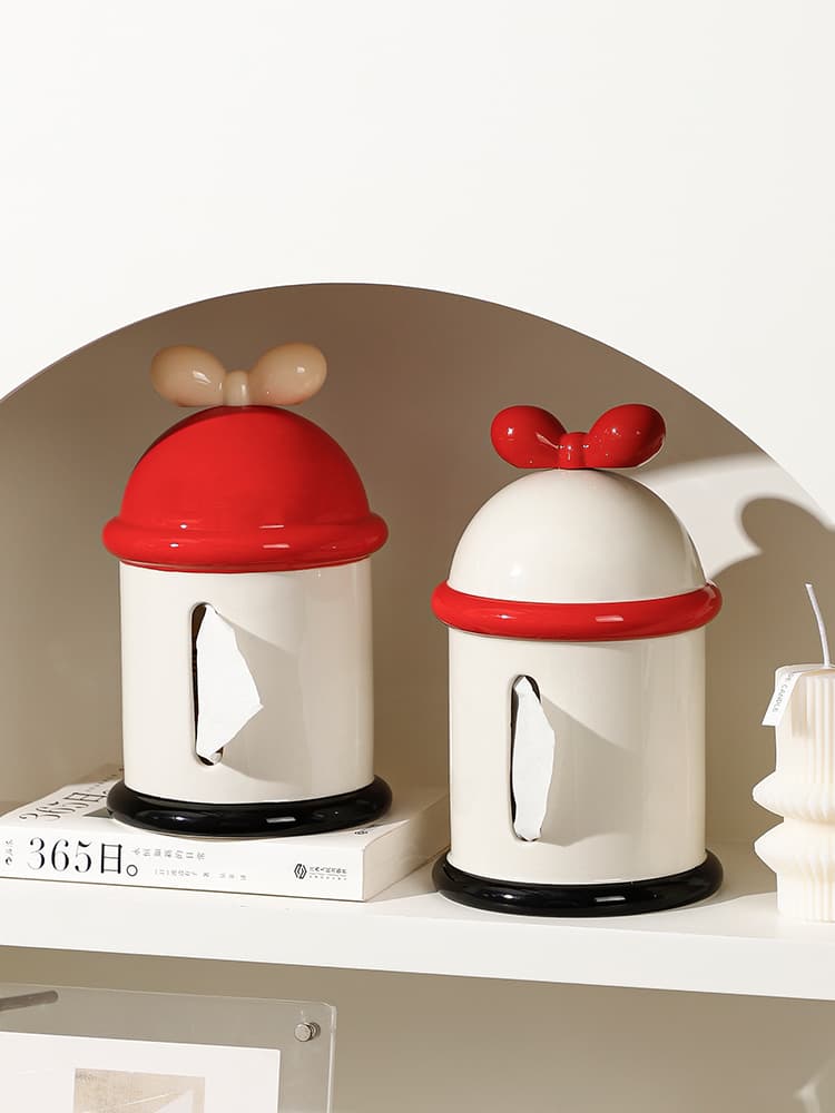 ティッシュケース りぼん ドーム ティッシュケース