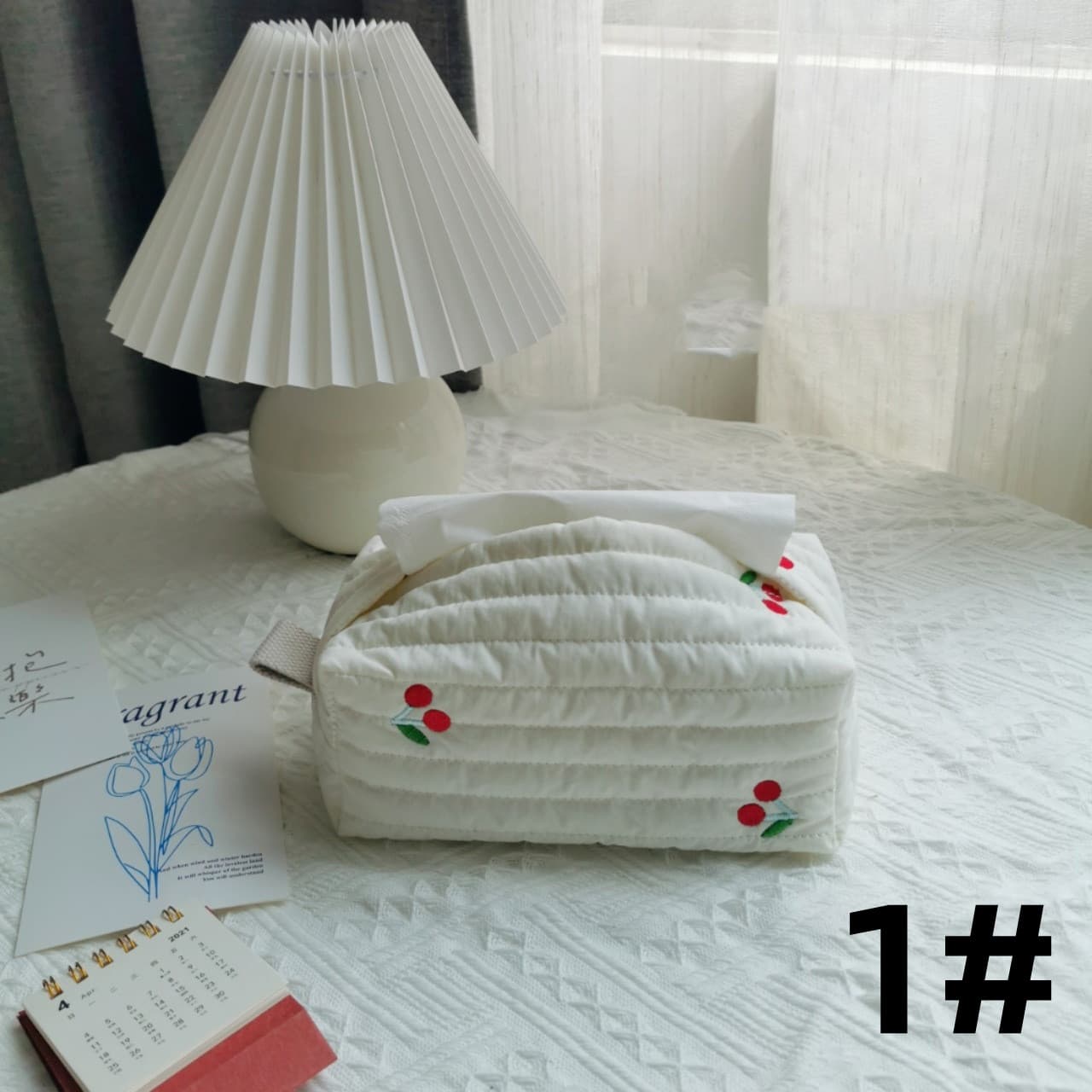 ティッシュケース フェルト花柄ティッシュカバー吊り下げ可能なかわいいケース