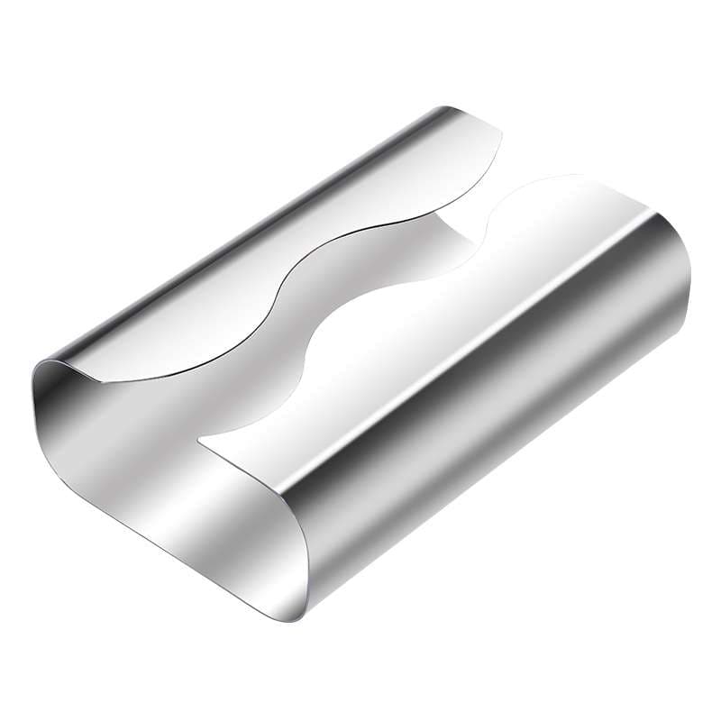 ティッシュケース　曲線美ステンレスティッシュケース