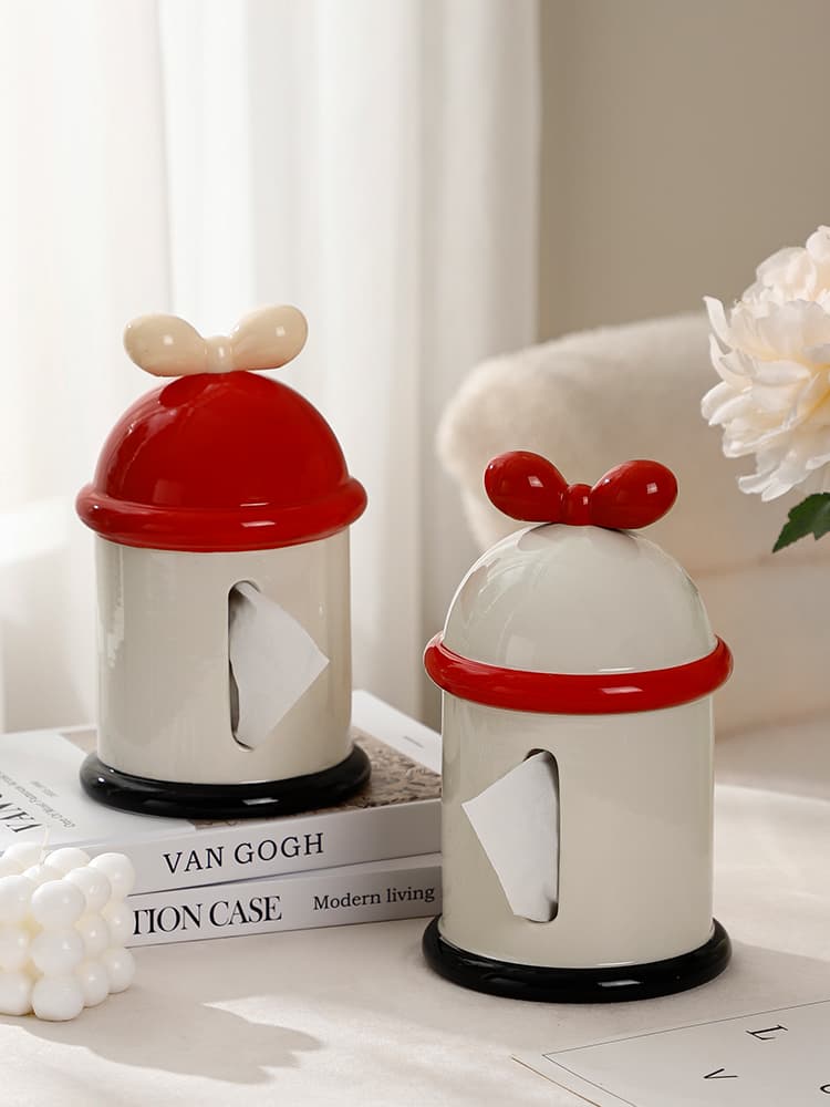 ティッシュケース りぼん ドーム ティッシュケース