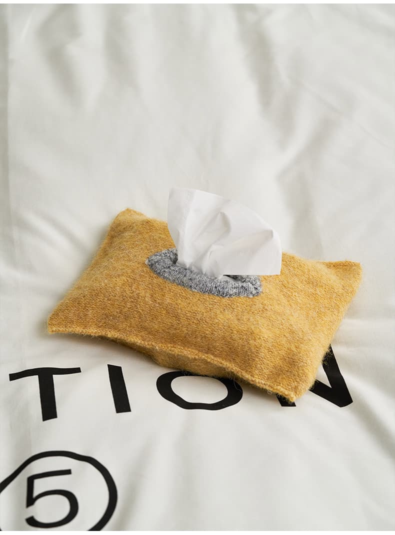 ティッシュケース ふわもこ布製ティッシュカバー