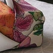 ティッシュケース 芸術的花柄模様の上質布製ティッシュケース