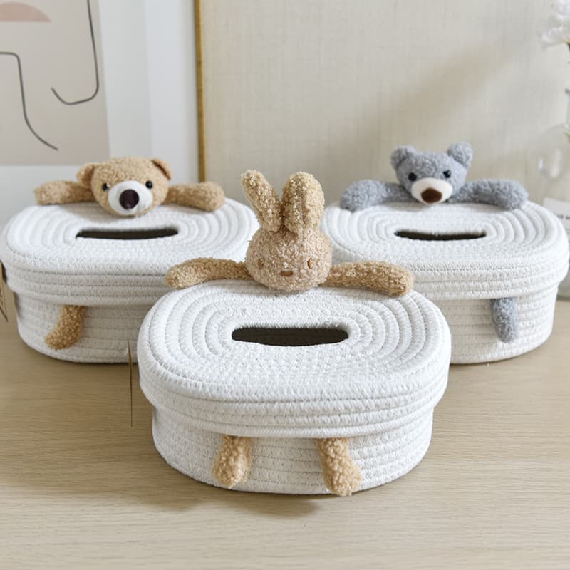 ティッシュケース ソフト 動物友達ソフトティッシュケース